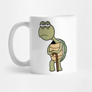 Turtle with Shell & Walking stick Mug